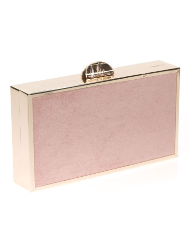 Bolso de fiesta de pedrería con efecto ante | Complementos Invitada