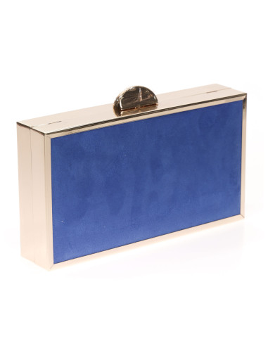 Bolso de fiesta de pedrería con efecto ante | Complementos Invitada