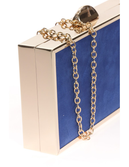 Bolso de fiesta de pedrería con efecto ante | Complementos Invitada