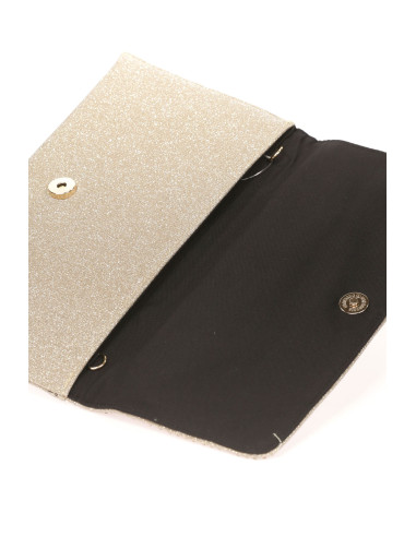 Cartera de mano de mujer con pedreria glitter | Complementos Invitada