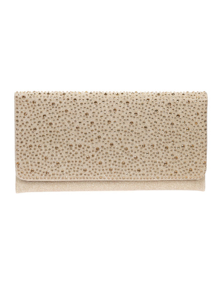 Cartera de mano de mujer con pedreria glitter | Complementos Invitada