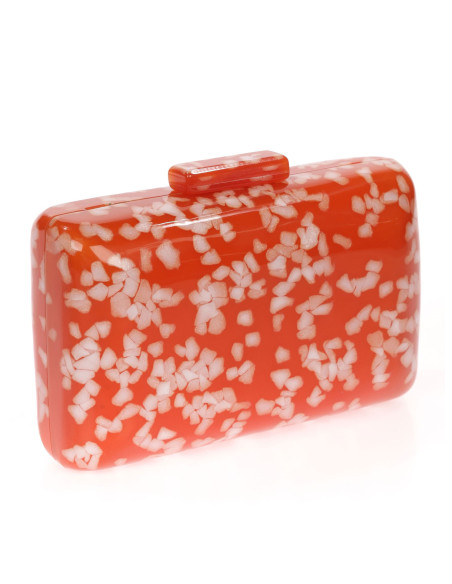 Bolso de fiesta nácar con bordes redondeados | Complementos Invitada