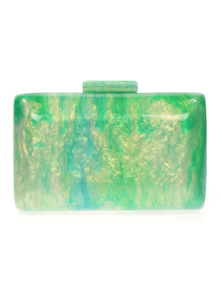 Bolso de fiesta nácar con bordes redondeados | Complementos Invitada