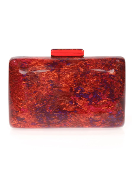 Bolso de fiesta nácar con bordes redondeados | Complementos Invitada