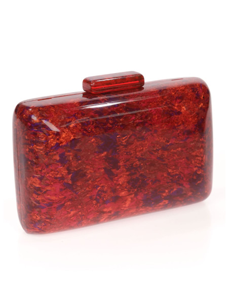 Bolso de fiesta nácar con bordes redondeados | Complementos Invitada