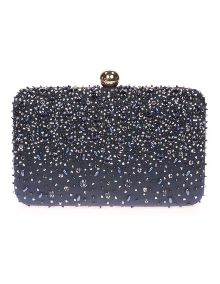 Clutch de fiesta con pedrería de cristal | Complementos Invitada