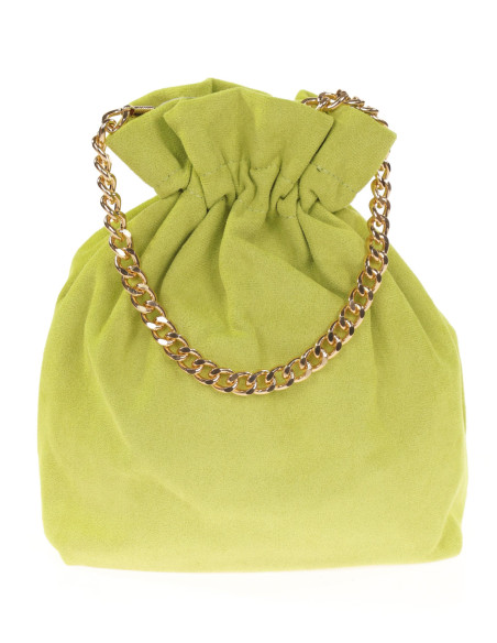 Bombonera de antelina con cadena para invitadas | Complementos Invitada