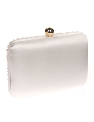 Clutch de fiesta con pedrería de cristal | Complementos Invitada
