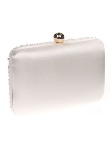 Clutch de fiesta con pedrería de cristal | Complementos Invitada