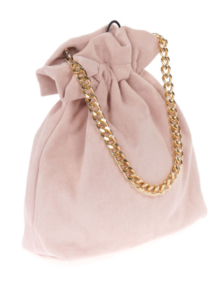 Bombonera de antelina con cadena para invitadas | Complementos Invitada