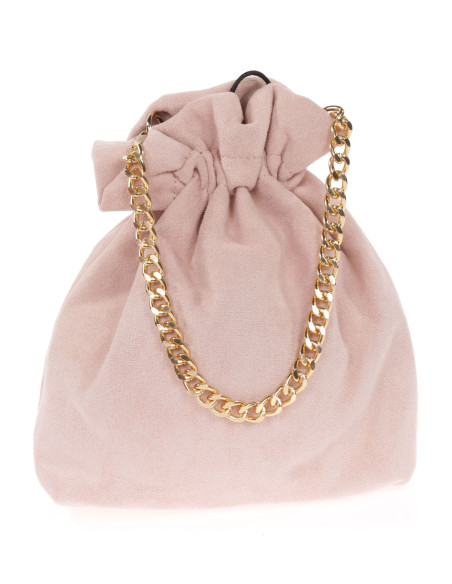 Bombonera de antelina con cadena para invitadas | Complementos Invitada