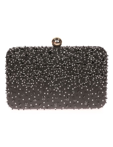 Clutch de fiesta con pedrería de cristal | Complementos Invitada