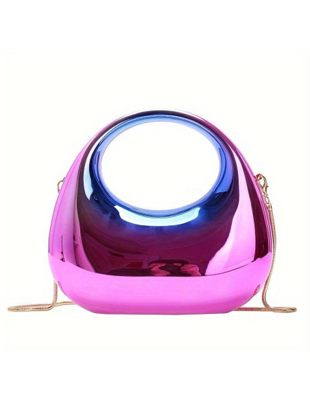 Bolso-de-media-luna-de-acrílico-de-moda